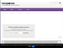 Tablet Screenshot of lampenier.nl